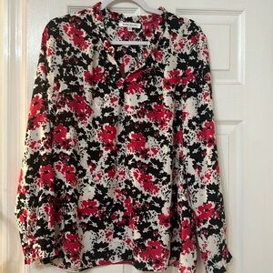 Women’s Rose +Olive blouse.  Gently worn  size XL